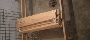 Cadru pat lemn natur plus somieră fag   - imagine 5