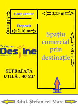 ÎNCHIRIERE spațiu comercial ULTRA CENTRAL - ȘTEFAN cel MARE - imagine 2