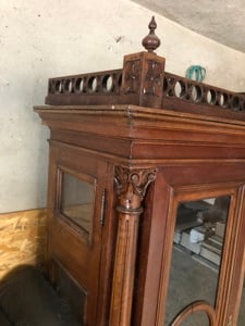 Dulap antic cu vitrină - imagine 3