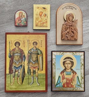 Icoane, crucifixe, rozare și bibelouri creștine religioase - imagine 2