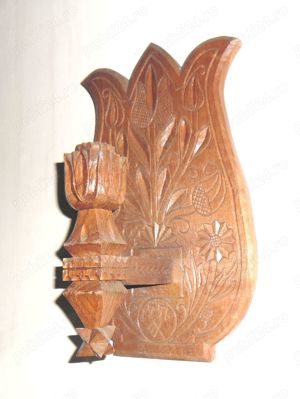 Sfeșnic tradițional din lemn