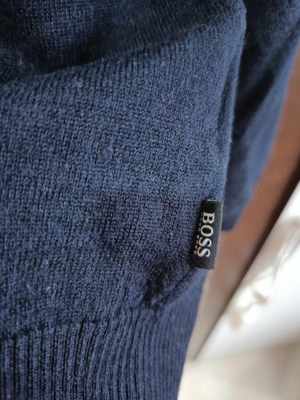 Pulover Hugo Boss Dama femeie lana merino L Bleumarin Dark