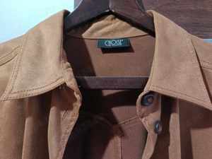 Camasa Choise Genuine Syntetic skin Suede Leather Jacket Slim Fit jacket Size M - imagine 2