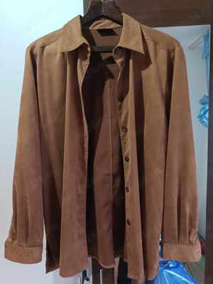 Camasa Choise Genuine Syntetic skin Suede Leather Jacket Slim Fit jacket Size M