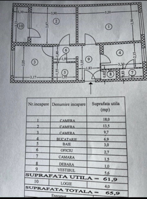 Apartament 3 camere, zona Politehnica - imagine 7