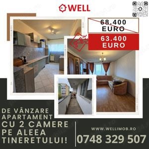 Apartament cu 2 camere de vânzare în Sfântu Gheorghe, pe Aleea Tineretului!