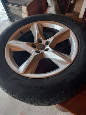 Vand set 4 jante originale audi Q7, 255/55/19 