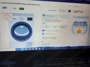 Uscator de rufe Beko DS8433RX, Pompa de caldura, 8 kg, Clasa A++,1900Ron,la Oradea - imagine 4