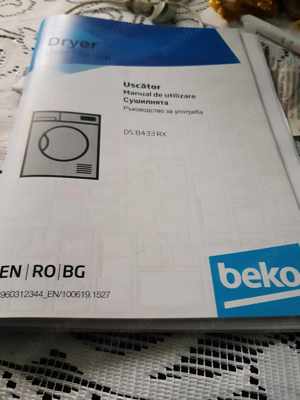 Uscator de rufe Beko DS8433RX, Pompa de caldura, 8 kg, Clasa A++,1900Ron,la Oradea - imagine 3