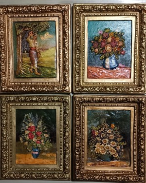   Tablouri 3D impecabile, tehnica destul de rara.