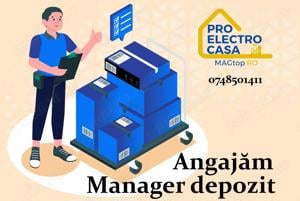 Sef(ă) de depozit, gestionar(ă), depozit de aparate electronice și electrocasnice