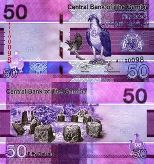  Lot 11 bancnote GAMBIA UNC