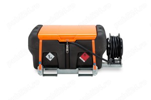 Rezervor transportabil benzina KS Mobile Easy PREMIUM 330L cu pompa 12v si tambur