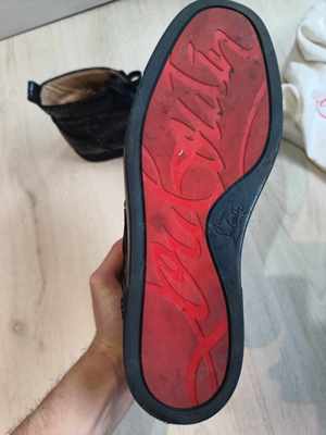 Ghete Christian Louboutin Louis python high trainers Size 43 - imagine 2
