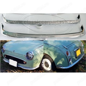 Nissan Figaro Bumpers year 1991 by stainless steel new  