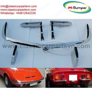 Opel GT (1968–1973) bumpers by stainless steel new  