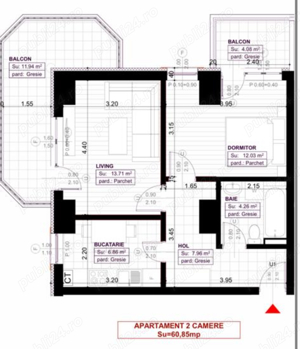 Copou - Royal Town - Ap 2 camere decomandat, etaj interm, intabulat, mobilat utilat - imagine 9