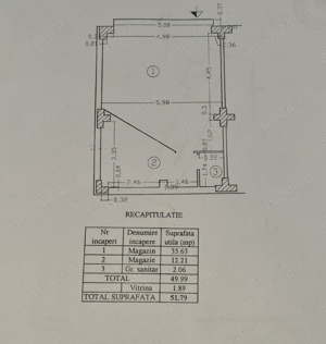 Spațiu comercial PALAS, str. Principala, vitrina