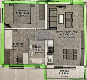 Apartament cu 3 camere semidecomandat, 47 mp, zona Calea Surii Mici - imagine 9