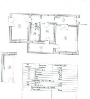 Ovidiu, 2 camere transformat in 3, 80 mp., constructie 2007 - imagine 18