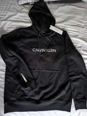 Hanorac Calvin Klein Performance Essential OTH Logo ck negru M  - imagine 4