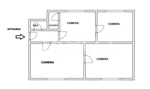 Spatiu de birouri de inchiriat zona centrala Sibiu 4 camere 100 mpu - imagine 2