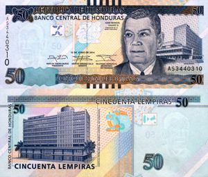  Lot 7 bancnote HONDURAS unc - imagine 2