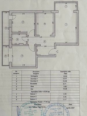 Apartament 3 camere - imagine 10