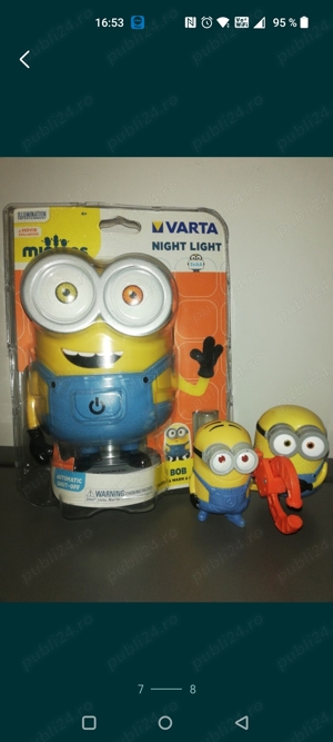 Minionii Lampa de veghe si figurine, noi