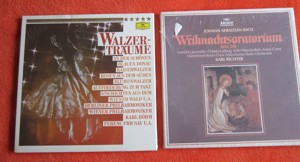 cadou rar vinil nou Bach Oratoriul de Craciun 1977+Valsuri Celebre (Dunărea albastră)1973 sigilate - imagine 2