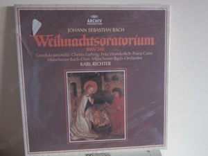 cadou rar vinil nou Bach Oratoriul de Craciun 1977+Valsuri Celebre (Dunărea albastră)1973 sigilate