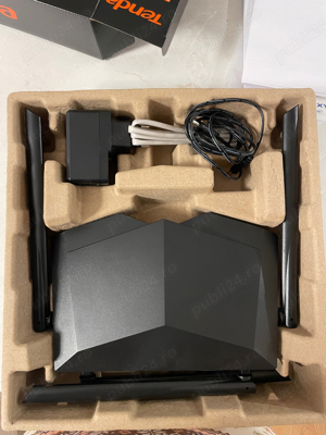 Router Wireless TENDA AC6 AC1200, Dual-Band 300 + 867 Mbps, negru - imagine 3