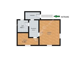 Apartament cu 2 camere decomandate etaj 1 zona Teatrul Gong din Sibiu - imagine 3