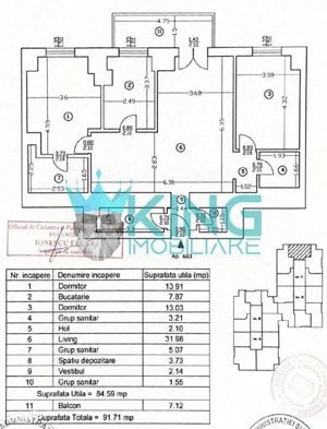 UpGround | 3 Camere | Centrala | Balcon | View Panoramic | Parcare | - imagine 16