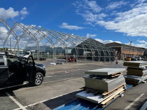 Cort de depozitare tip casa cu structura dubla - 21m x 45m - imagine 3