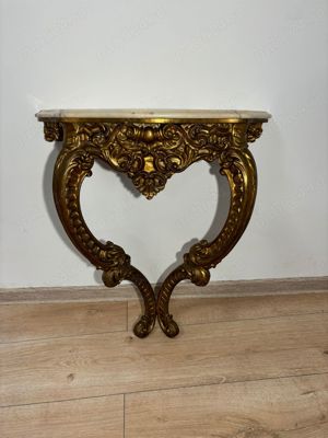 consola antica cu oglinda - imagine 4