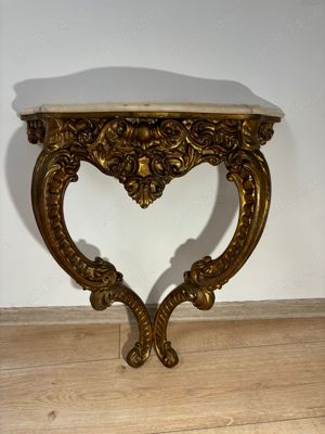 consola antica cu oglinda - imagine 3