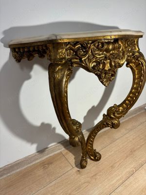 consola antica cu oglinda - imagine 2