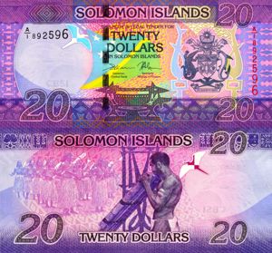  Lot 3 bancnote Insulele Solomon unc