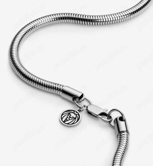 Lant argintiu 4mm - Lant tip sarpe din otel inoxidabil Trendhim - imagine 2