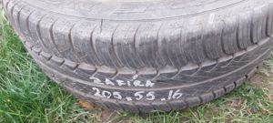 Cauciuc + janta 205x55x16 + suport rezerva Zafira 2011  - imagine 9