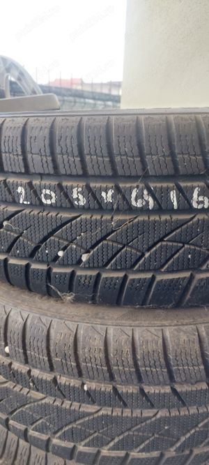 Set 4 cauciucuri + jante 205 55 R16  TOURAN / Audi - imagine 8