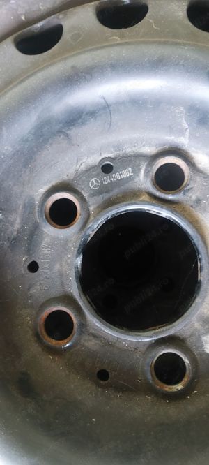 Set 4 cauciucuri +jante originale 195x65xR15  Mazda / Mercedes - imagine 2