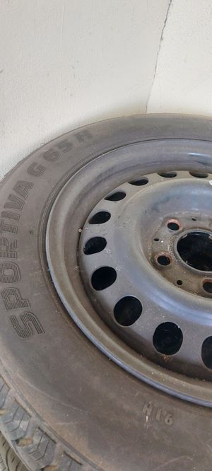 Set 4 cauciucuri +jante originale 195x65xR15  Mazda / Mercedes - imagine 9