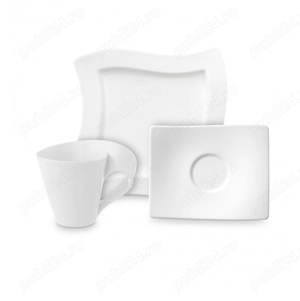 Set complet pentru masa din 40 piese Villeroy&Boch, portelan alb  - imagine 3
