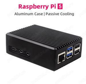 Carcasa Raspberry Pi 5 Aluminum Case Passive Cooling Armored Metal