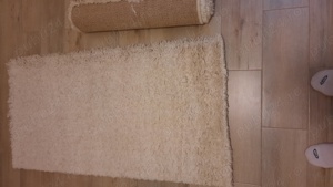 VAND 2 covorase plusate  alb crem, de 133 68 cm 