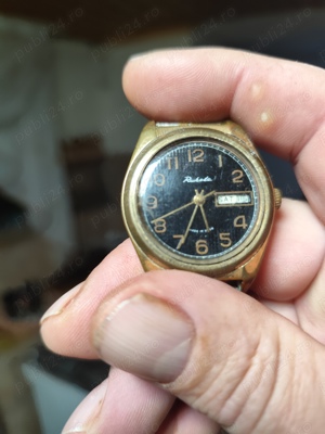 Ceas Raketa mecanic cu dată în stare de funcționare. - imagine 2