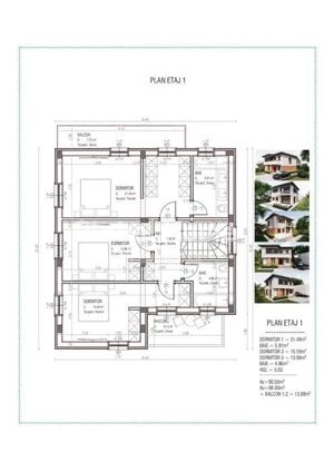 Vila Individuala 145 MP | Tunari | Curte 250 MP | Centrala Proprie - imagine 15