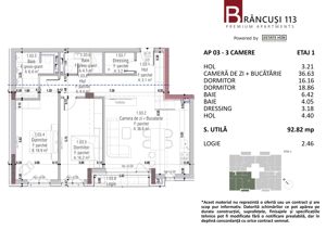 Apartament 3 camere nou, clădire premium pe strada Brancusi - imagine 5